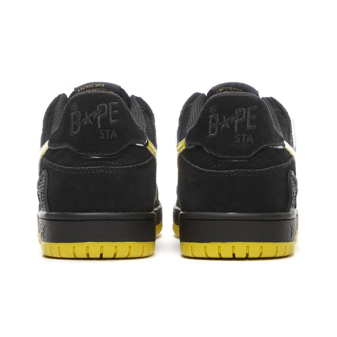 A Bathing Ape SK8 Sta Sneakers Black Yellow