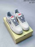 Nike Air Force 1 '07 Low White Grey Supreme Logo Sneakers