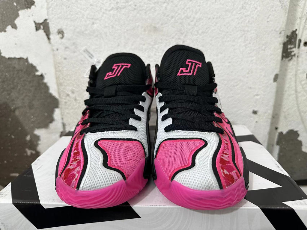 Jordan Basketball Sneakers Black White Pink