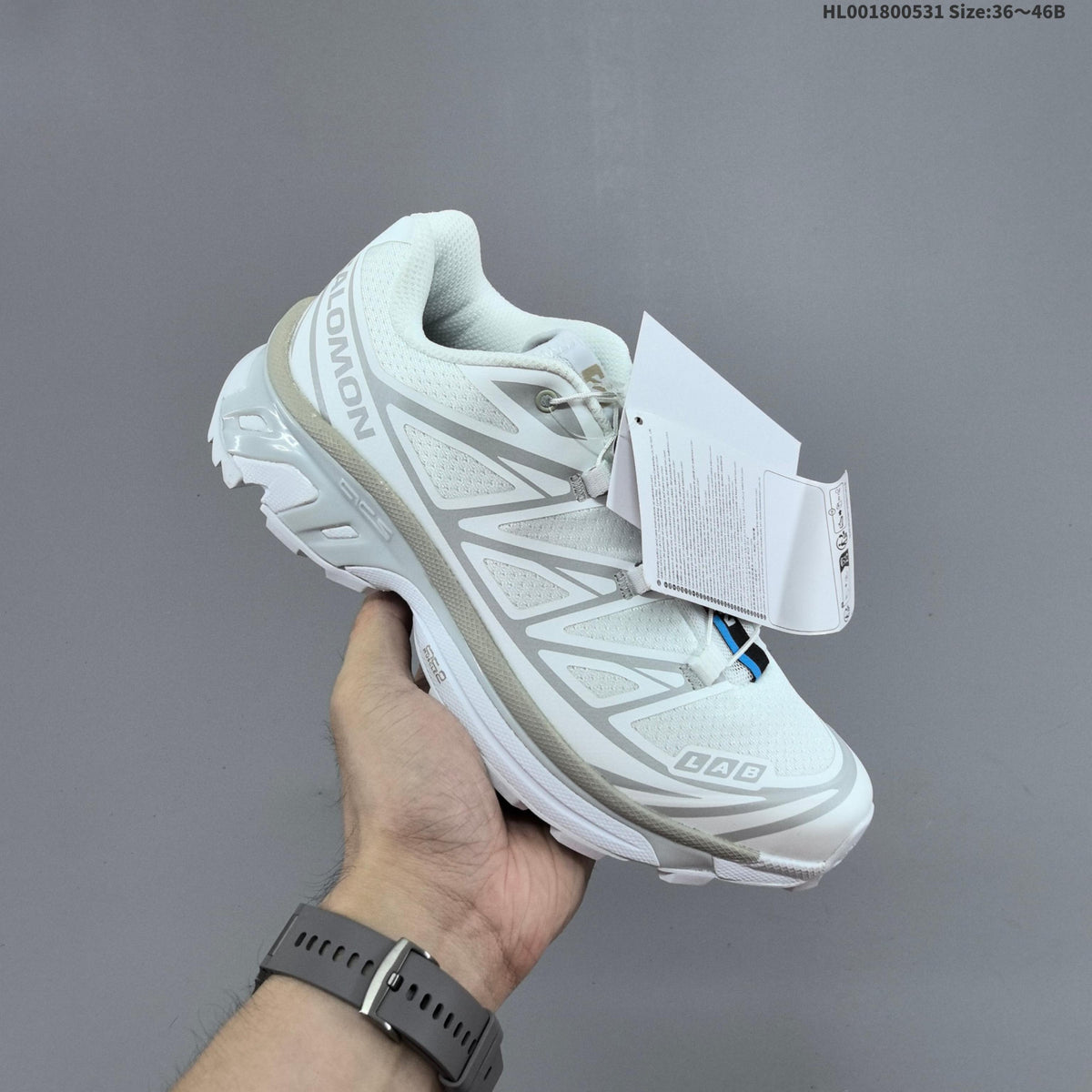 Salomon XT-6 Low-Top Trail Sneakers – White