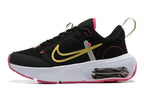 Nike Air Max Black and Gold Sneakers with Pink Accents