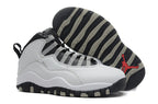 Air Jordan 10 White and Grey Women's Sneakers