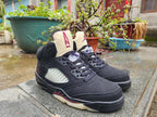 Jordan 5 High Black and Red Men's Sneakers