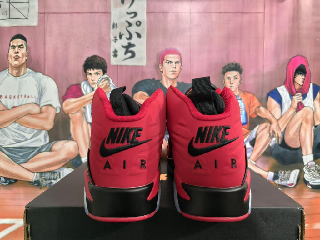 Jordan 6 Retro Red and Black High-Top Sneakers