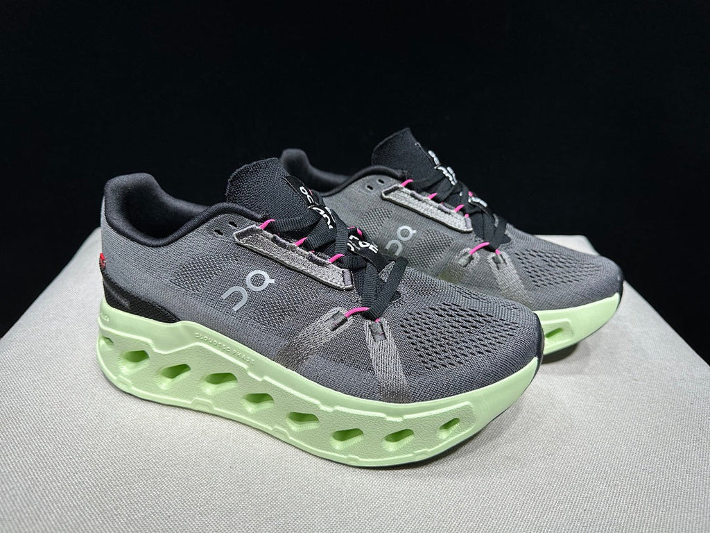 On Cloud eclipse Running Shoes in Gray and Lime