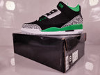 Jordan Air Jordan 3 Black Green Elephant Print Sneakers