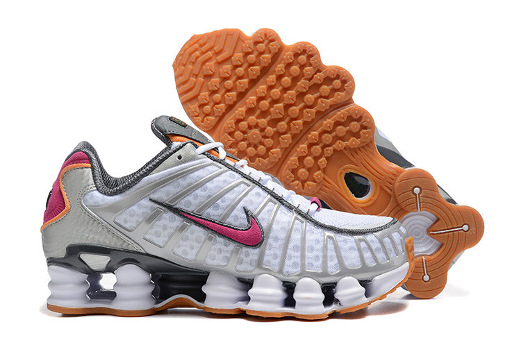 Nike Shox TL White and Pink Sneakers