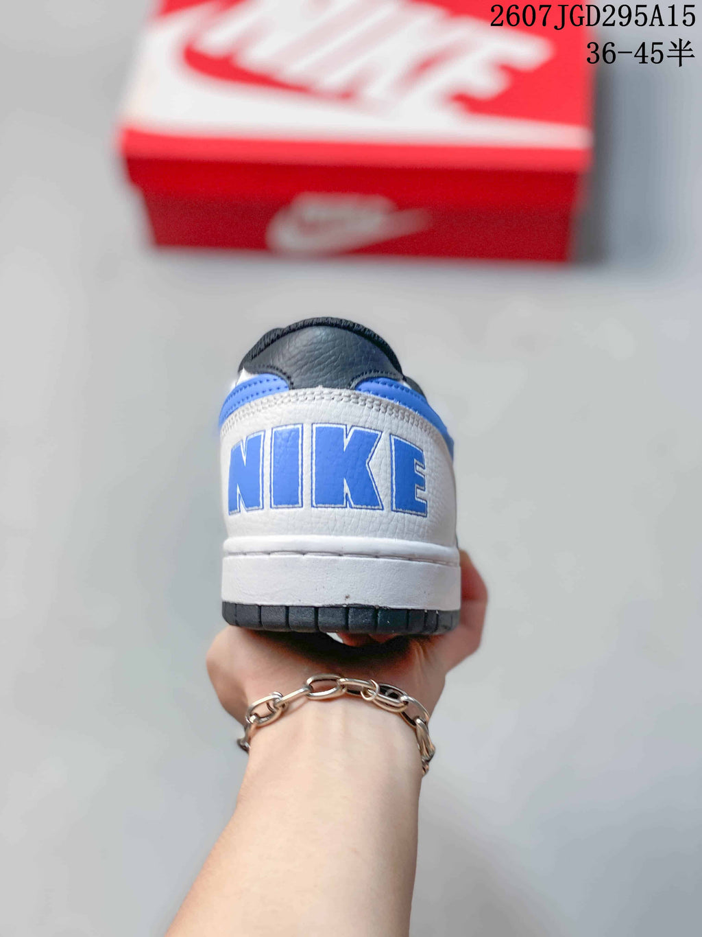 Nike SB Dunk Low Pro White Blue Sneakers 2607TGD295A15