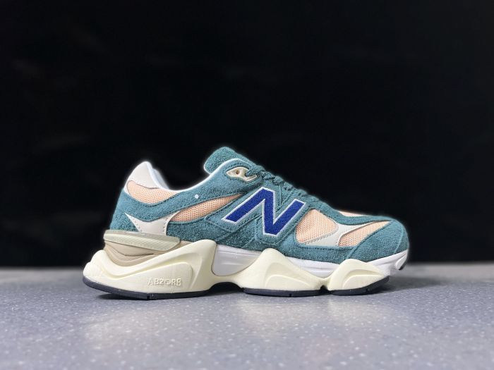 New Balance 9060 U9060GEC Teal and Peach Sneakers