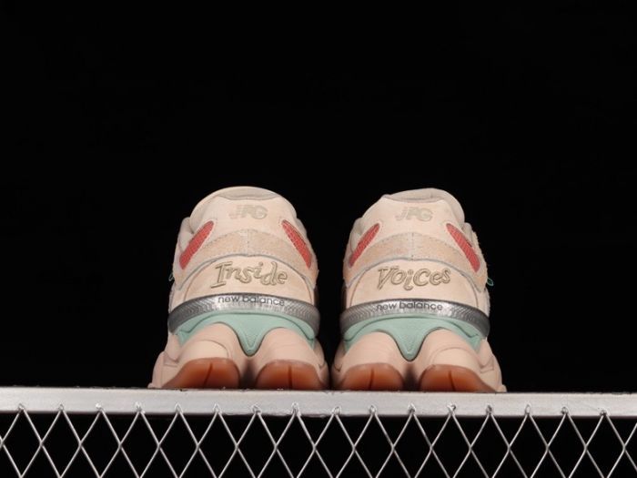 New Balance 9060JF1 Sneakers in Beige and Coral