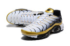 Nike Air Max Plus White Gold Black Sneakers