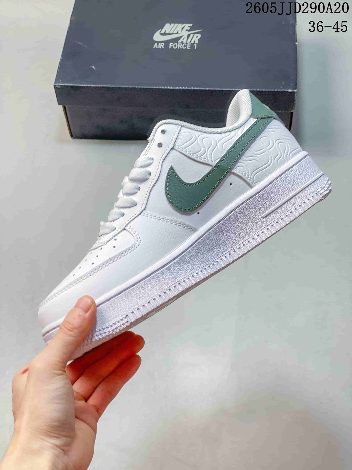 Nike WMNS Air Force 1 Shadow White Green Sneakers