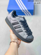 Adidas Superstar XLG Sneakers Grey Black JR7444
