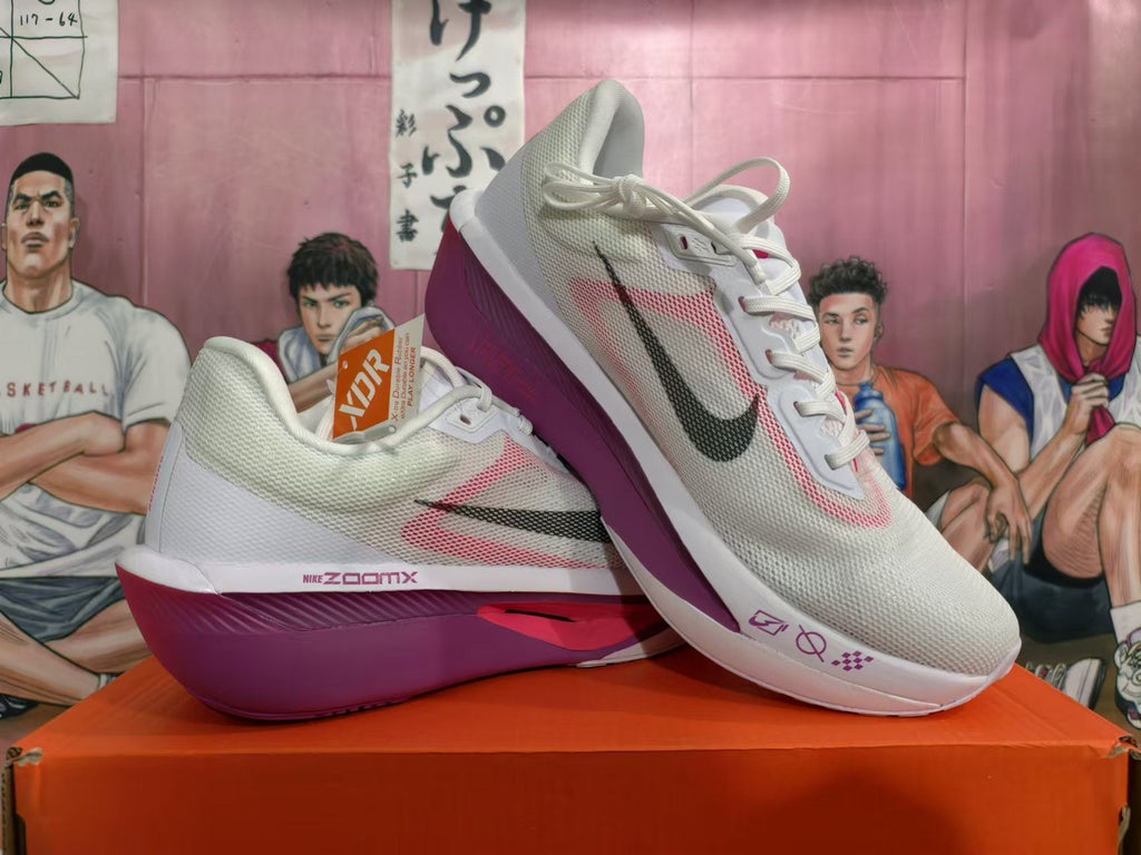 Nike ZoomX Running Shoes White Pink Purple