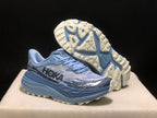 HOKA Stinson 7 Trail Running Shoes, Blue Pattern