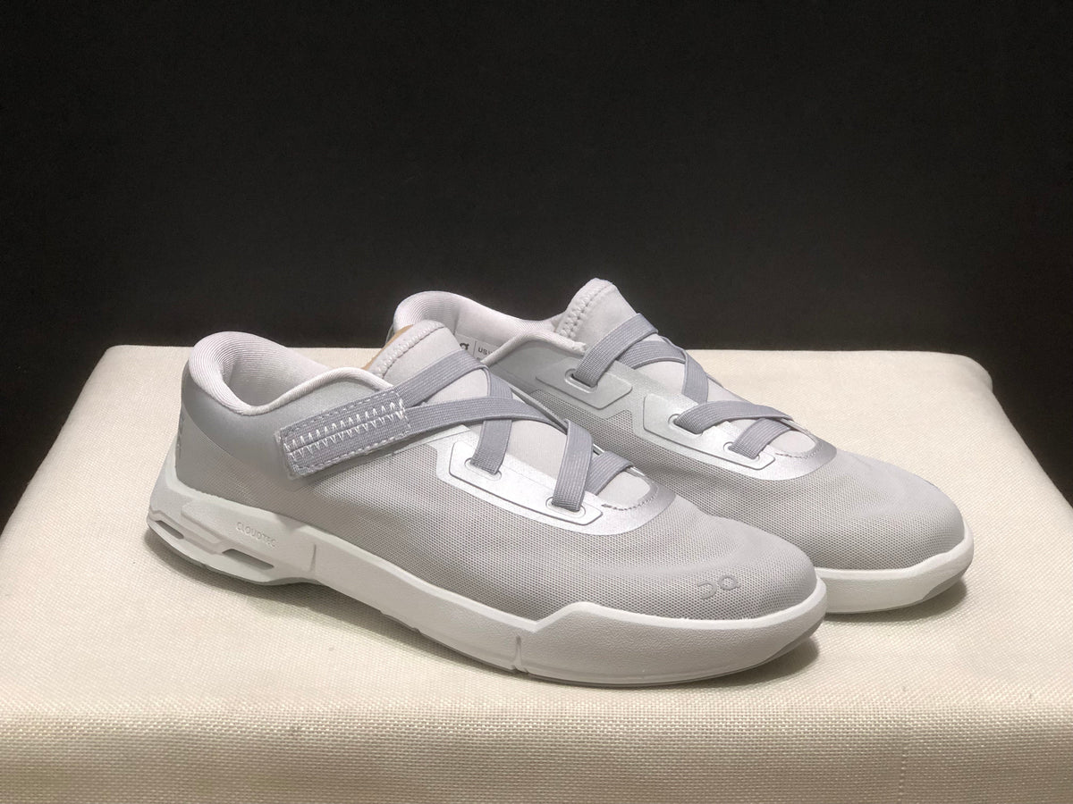 On Cloudnova Moon Sneakers in White and Gray