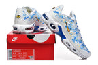 Nike Air Max Plus White Blue Pattern Sneakers