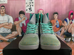 Nike Super Soldier Basketball Shoes, Gray Green and Purple