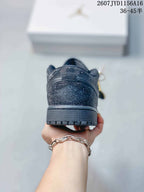Jordan Air Jordan 1 Black Embellished Low-Top Sneakers