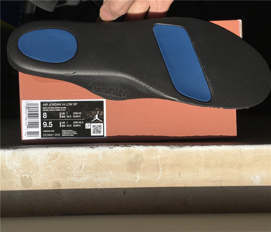 Jordan 14 Low CLOT Terracotta Blush Sneakers DC9857-200