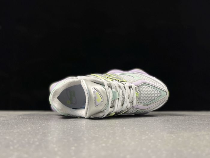 New Balance 9060AGT Sneakers in White, Lavender and Lime