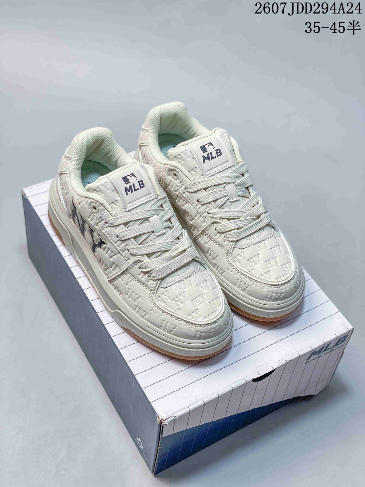 MLB Chunky Liner MID Sneakers White and Lavender