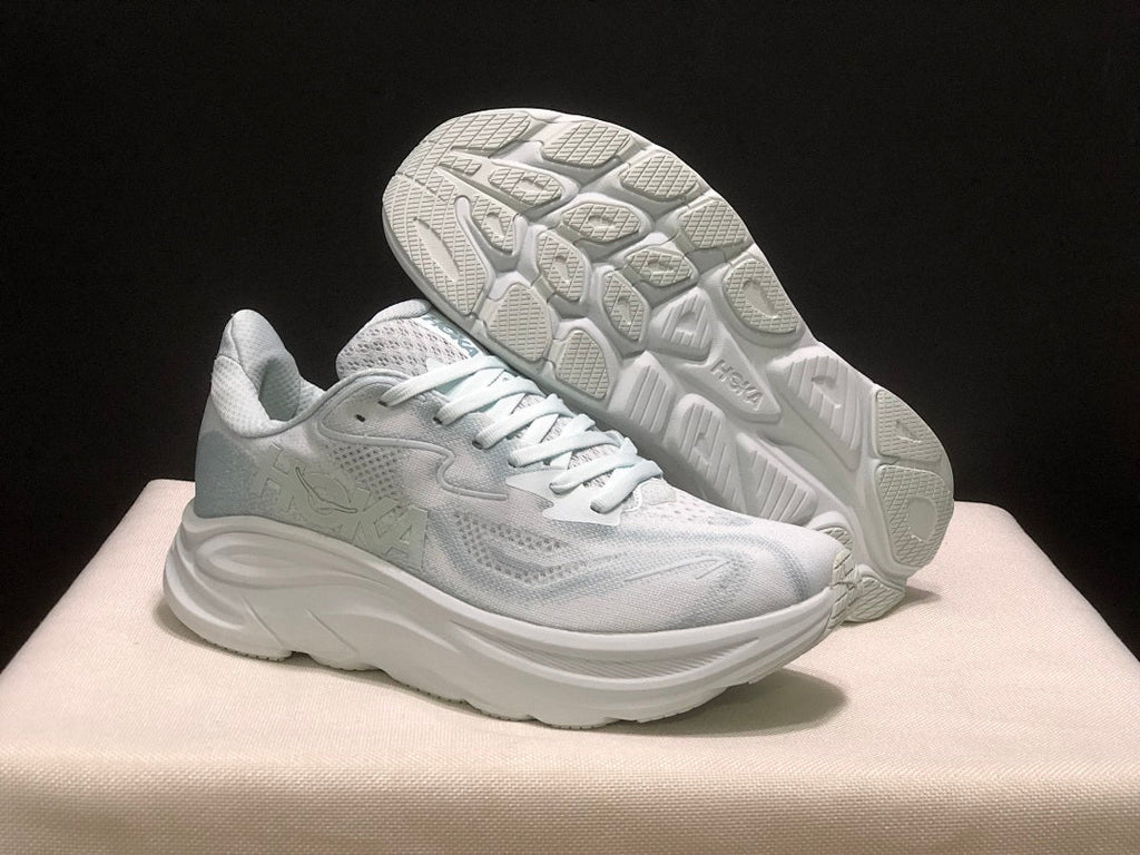 HOKA Clifton 10 White Running Shoes