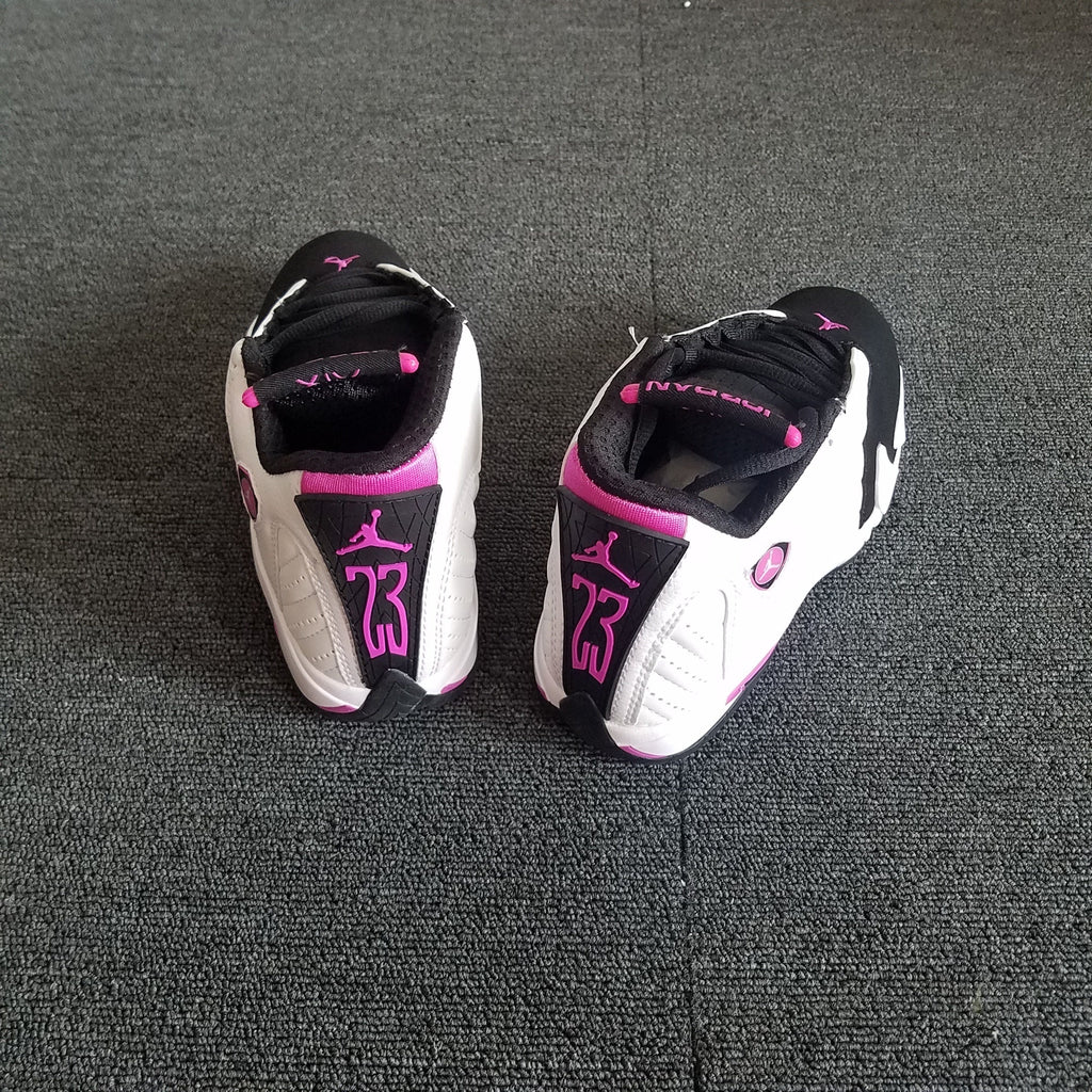 Jordan 14 Women's White Pink High-Top Sneakers