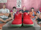 Nike Basketball Shoes Red, Black and Mint Green