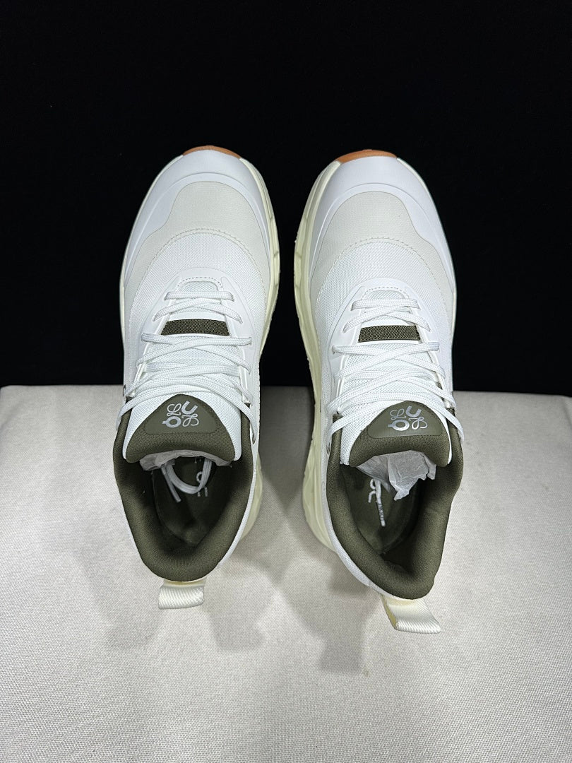 On x Loewe Cloudtilt 2.0 Sneakers, White and Light Green