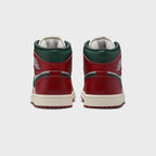 Jordan Air Jordan 1 Mid - Sail / Midnight Green / Pure Platinum / Redstone