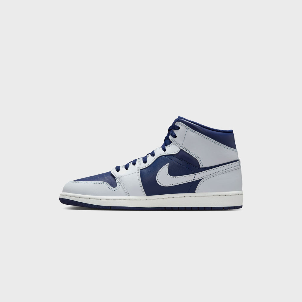 Nike Air Jordan 1 - Mid Blue Void / Pure Platinum / Summit White / Hot Lava / Photo Blue