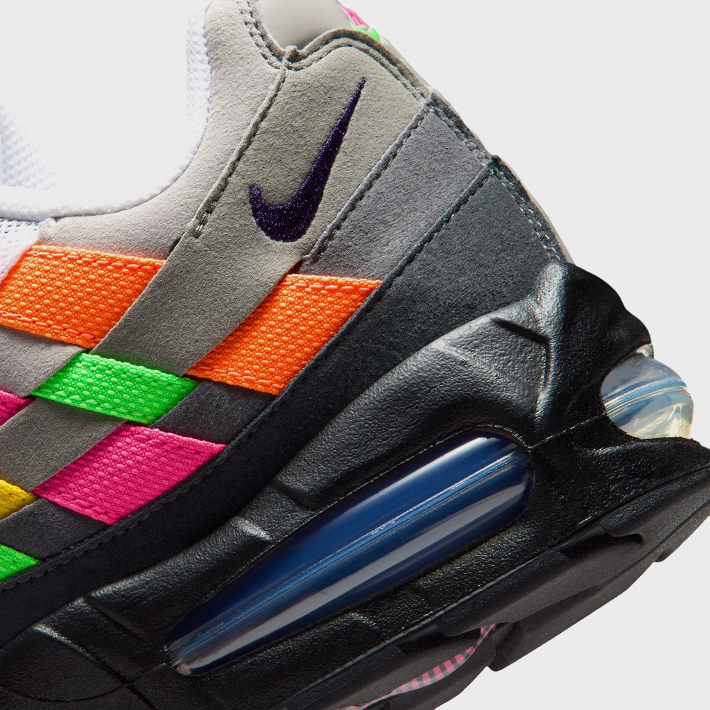 Nike Air Max 95 Big Bubble - White / Purple Dynasty / Pearl Gray / Light Charcoal