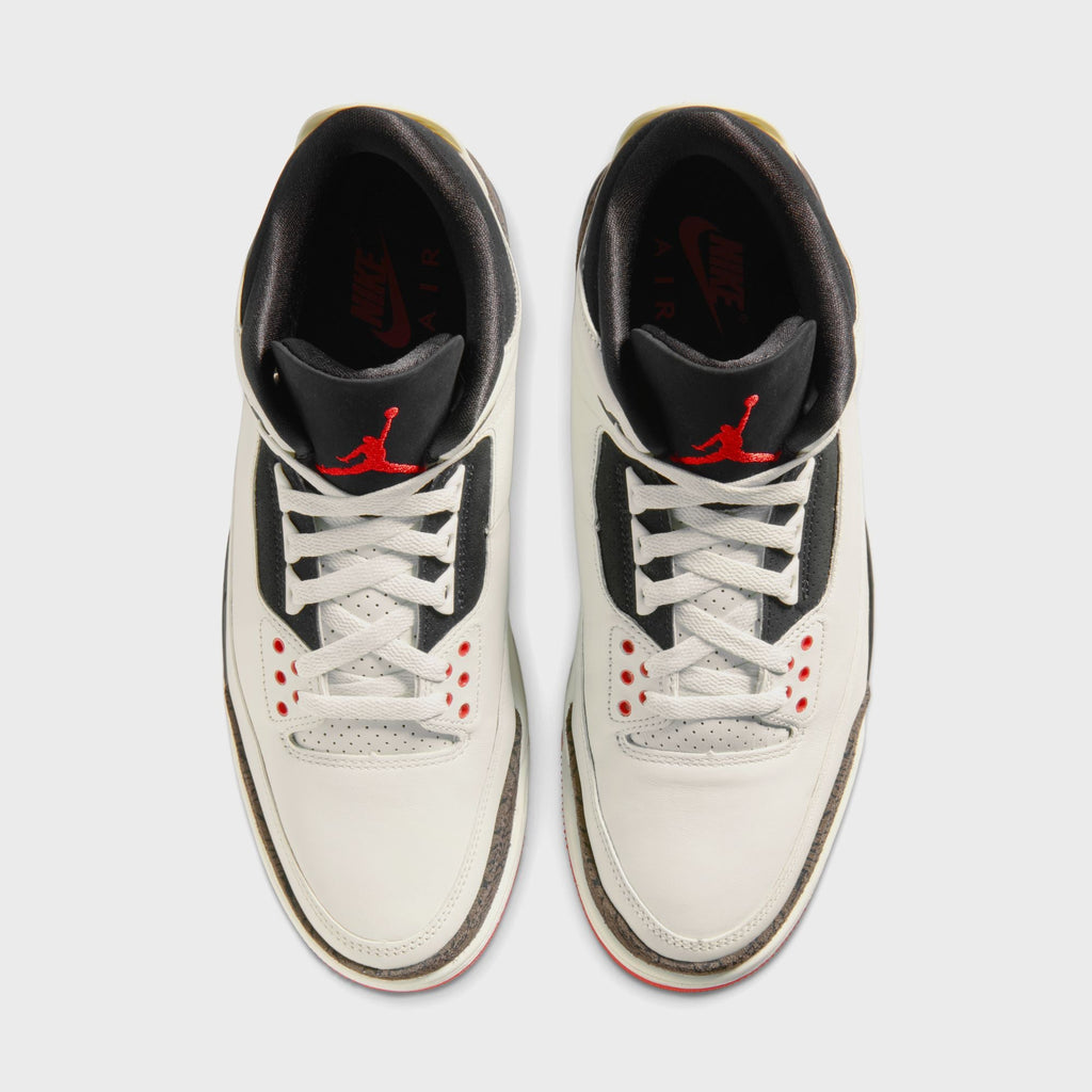 Jordan Air Jordan 3 - Sail / University Red / Pale Ivory / Black