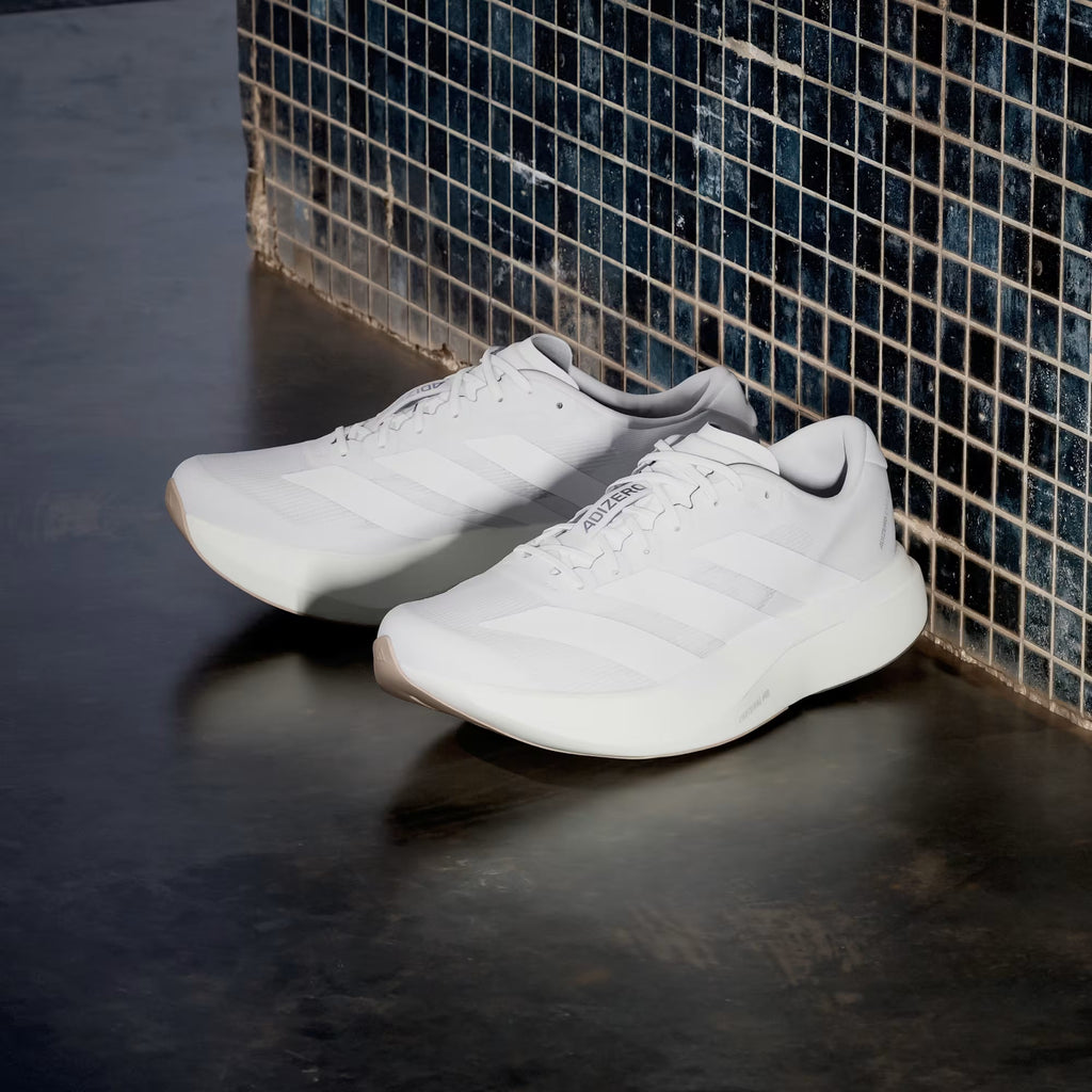 Men's Adidas Adizero Evo SL - Cloud White/Warm Sandstone