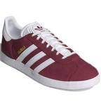 Men's Adidas Gazelle Shoes - Collegiate Burgundy / Cloud White / Gold Metallic