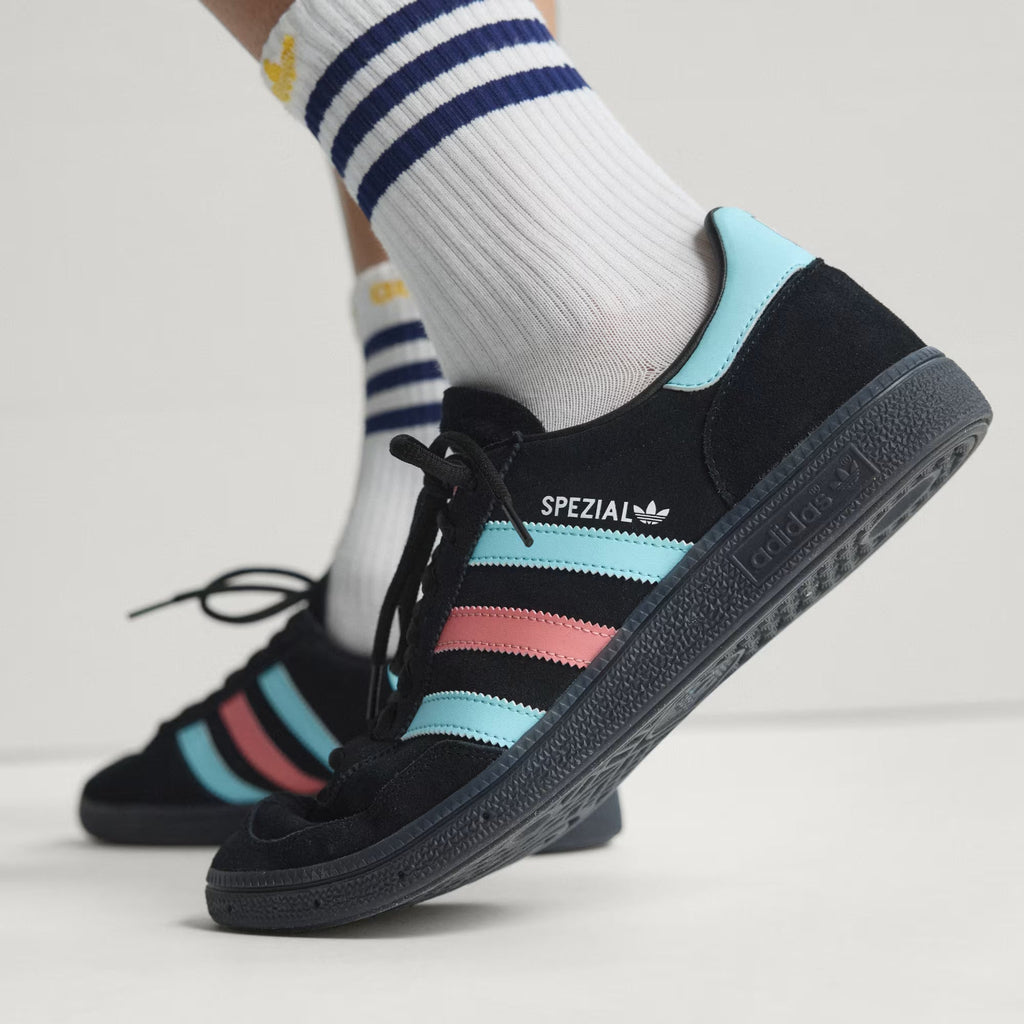 Men's Adidas Handball Spezial Belgium - Core Black / Multicolor
