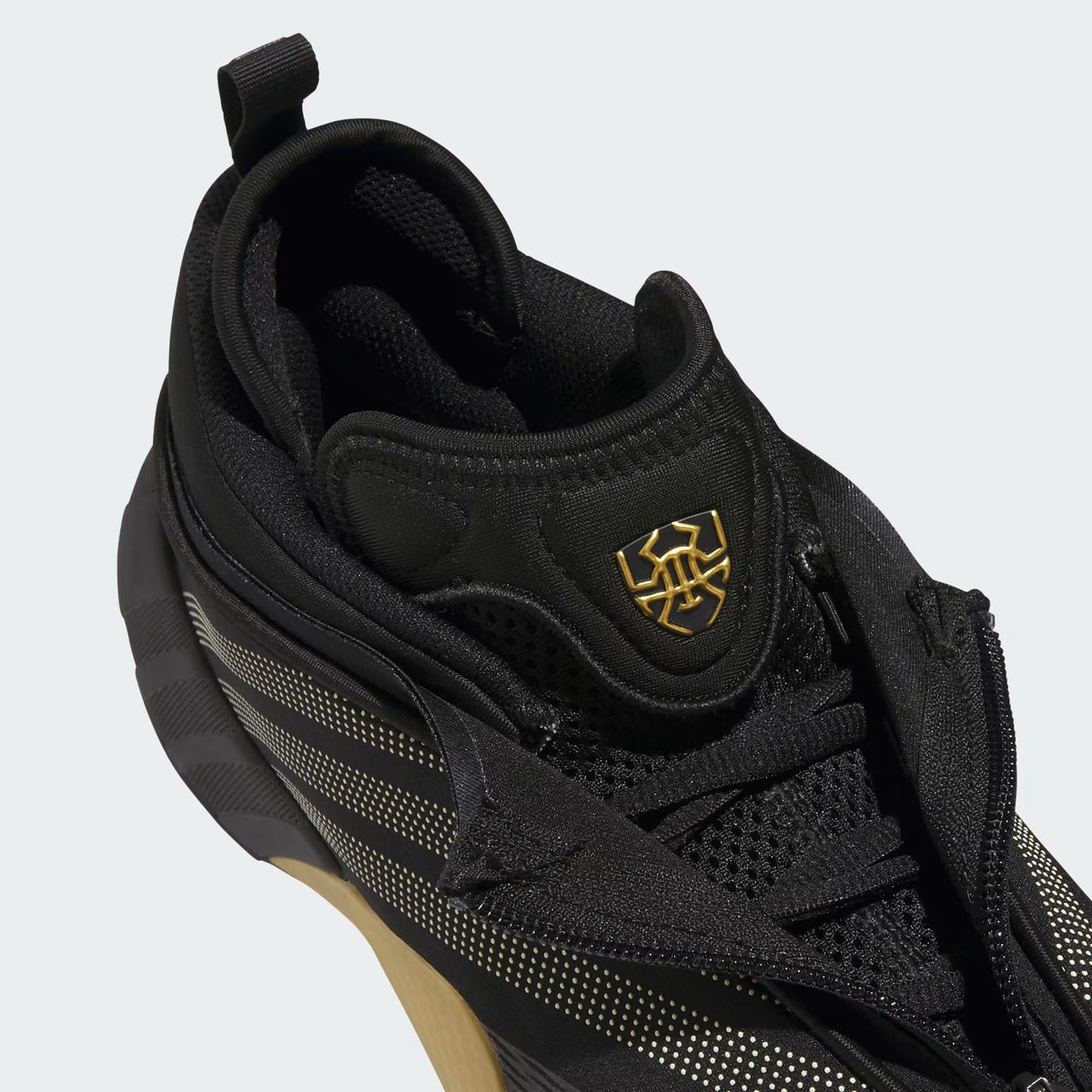 Men's Adidas D.O.N Issue 7 - Core Black / Gold Metallic / Ice Gold Met