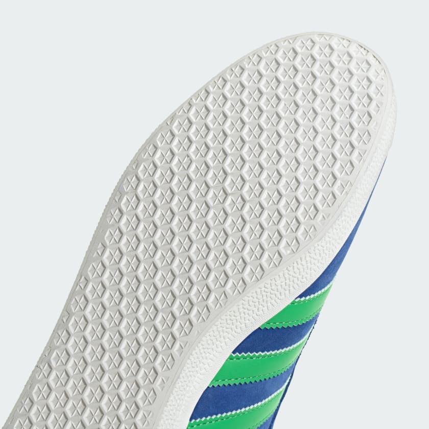 Men's Adidas Gazelle Shoes - Royal Blue/Energy Green/Core White