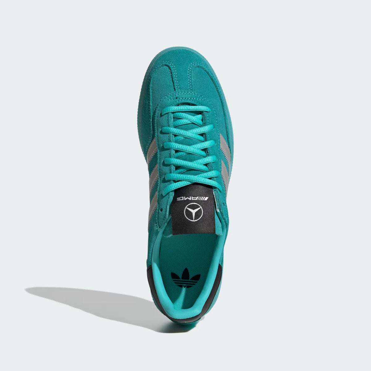 Men's Adidas Handball Spezial Mercedes - Semi Mint Rush / Silver Metallic / Core Black