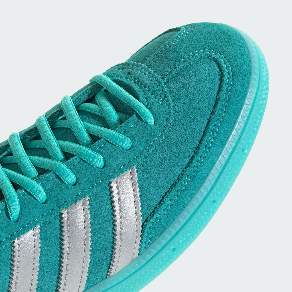 Men's Adidas Handball Spezial Mercedes - Semi Mint Rush / Silver Metallic / Core Black