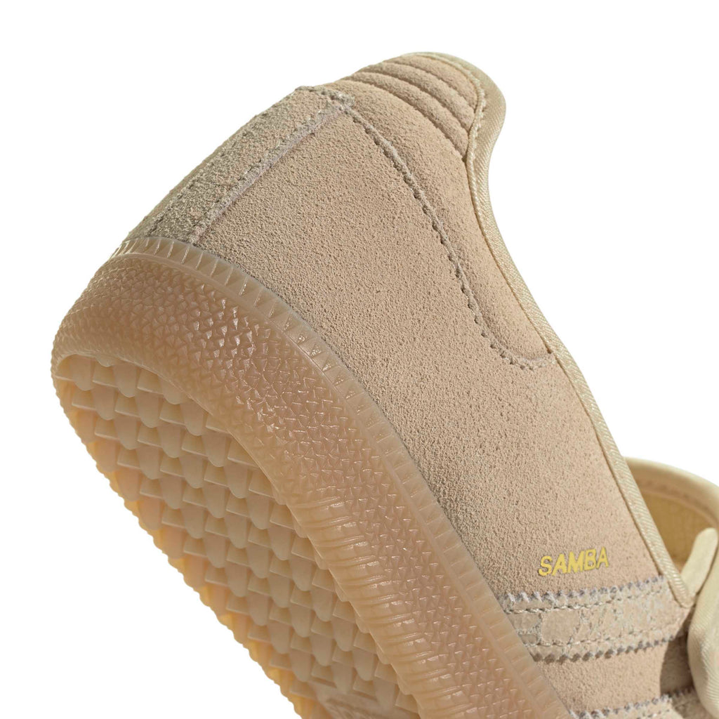 adidas Samba Jane Shoes Color: SANSTR/SANSTR/GOLDMT Style: HQ9496