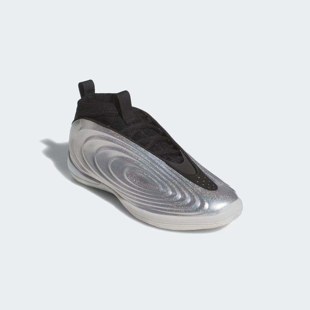Men's Adidas Harden Volume 10 - Silver Metallic / Core Black / Lucid Orange