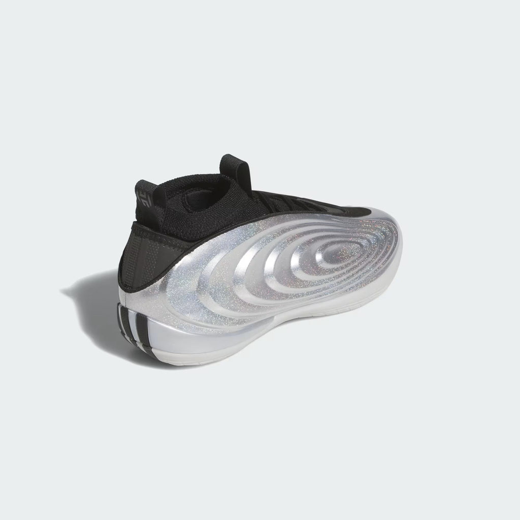 Men's Adidas Harden Volume 10 - Silver Metallic / Core Black / Lucid Orange
