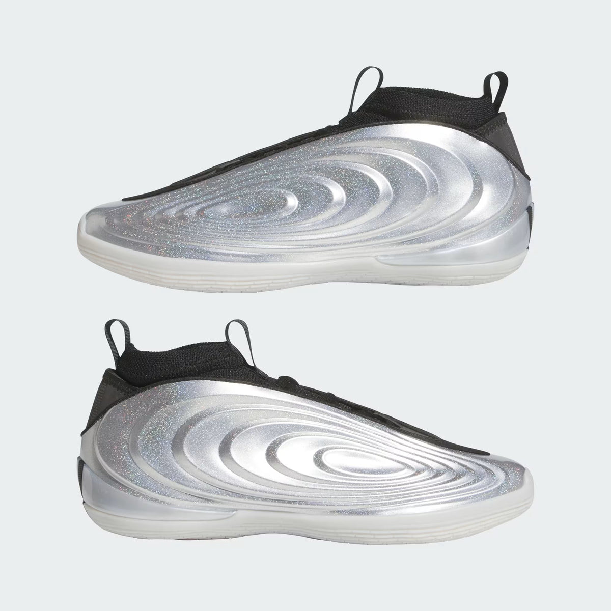 Men's Adidas Harden Volume 10 - Silver Metallic / Core Black / Lucid Orange