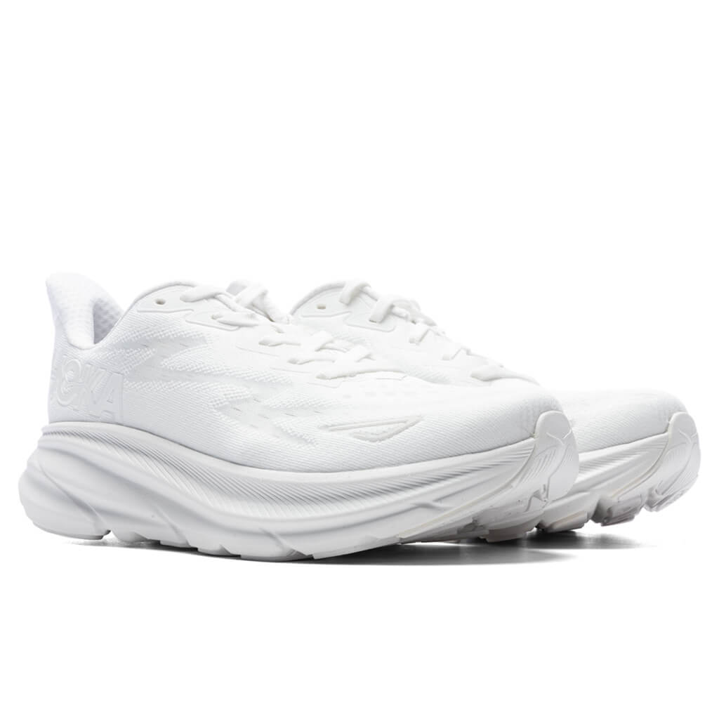 Women's Clifton 9 - White/White
