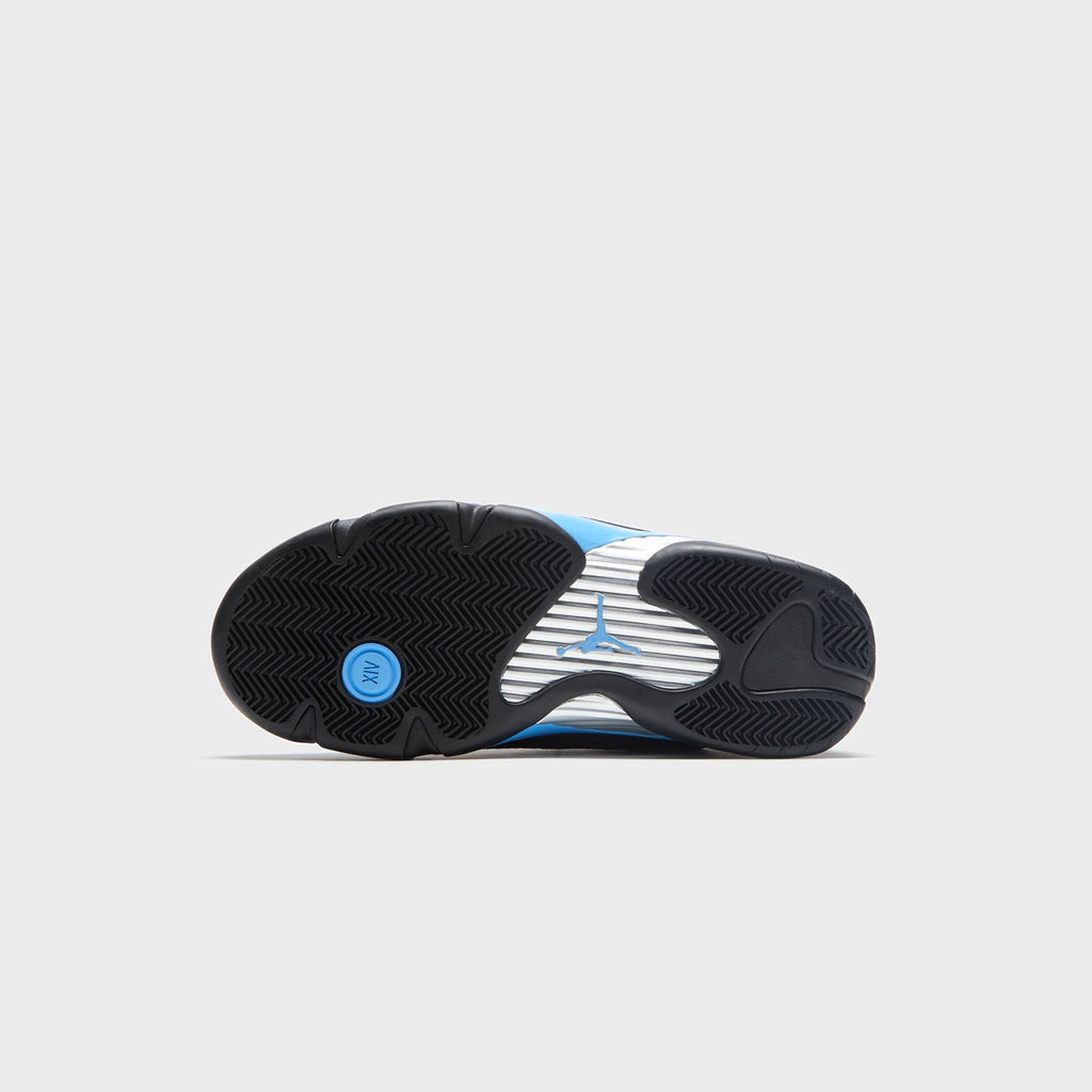 Jordan Air Jordan 14 Retro - Black / White / University Blue / Metallic Silver