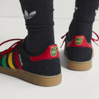 Men's Adidas Handball Spezial Jamaica - Core Black / Pure Ruby / Bold Gold