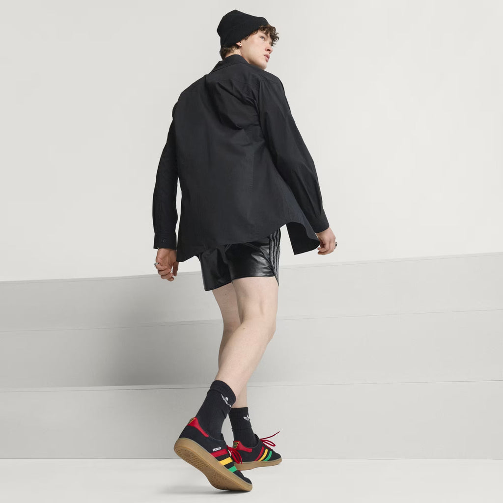Men's Adidas Handball Spezial Jamaica - Core Black / Pure Ruby / Bold Gold