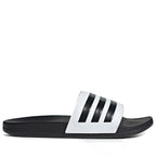 Men's Adidas Adilette Comfort Slides - White/Black